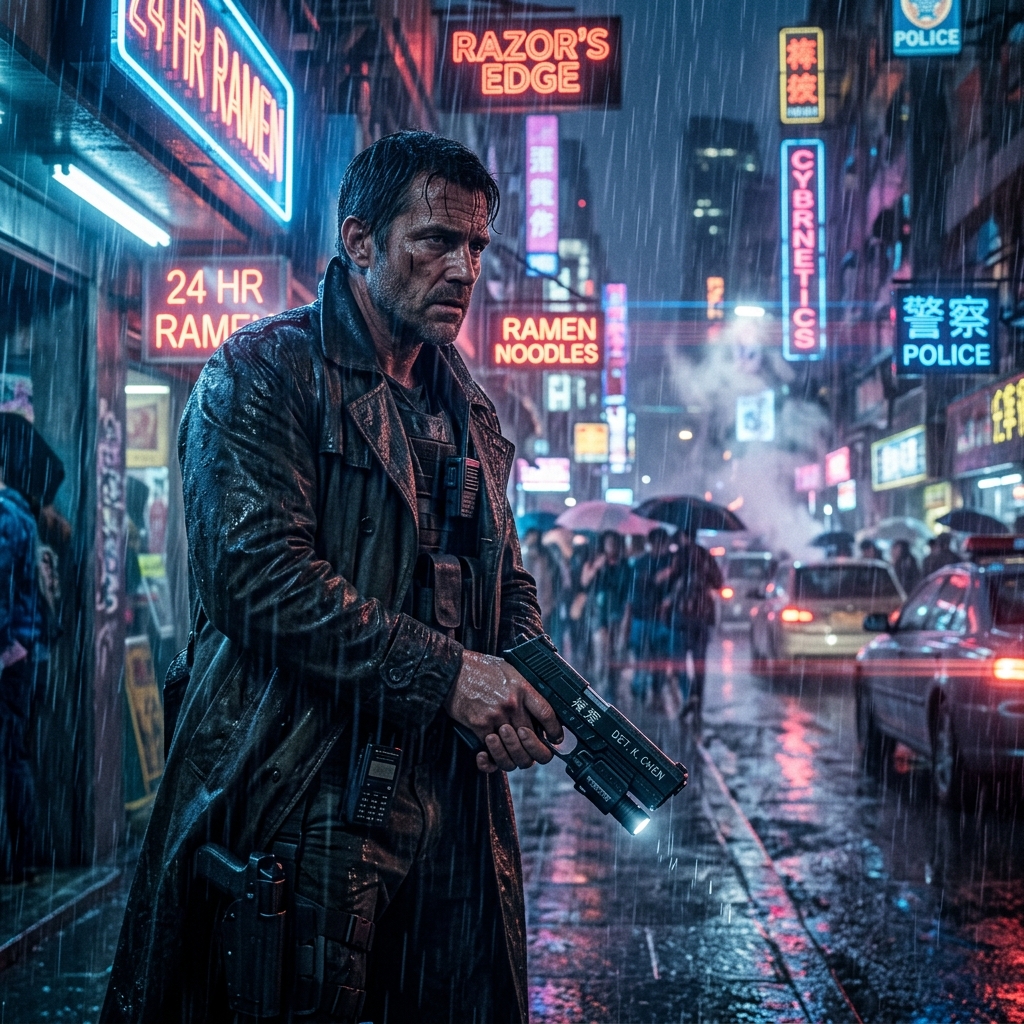 Exemplo visual de Cena Realista Cinematográfica gerada por IA